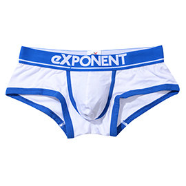 eXPONENT都會設計款四角褲(白) D34S0201