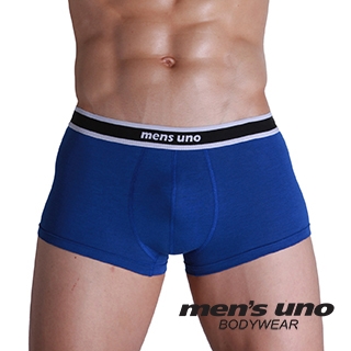 【men′s uno BODYWEAR】新科技抗菌親膚BODYTECH經典中四角褲-藍