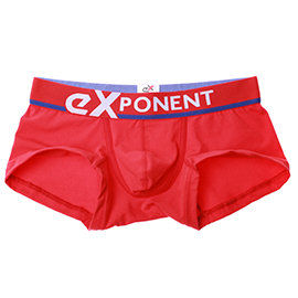 eXPONENT 休閒款四角褲(正紅) D15W0327