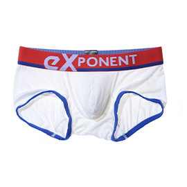 eXPONENT 休閒舒適四角褲(白) D15X0201