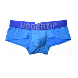 UNDERZIP 極致性感超低腰四角褲 (藍色) D37L0205