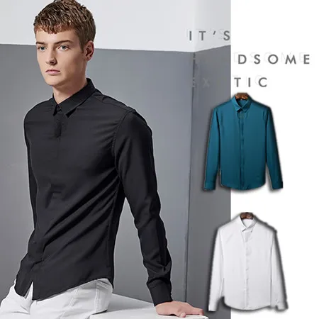 虎頭刺繡素面襯衫-3色/M-3XL碼 【PBEW528164】