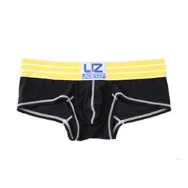 UNDERZIP 性感賽車手 透膚四角內褲 (黑) D36P0102