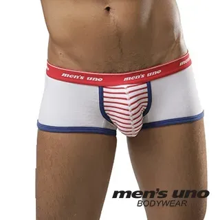 【men′s uno BODYWEAR】圖騰立體囊袋低腰四角褲