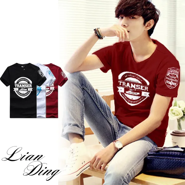 韓系立體時尚字母圖案短T-3色/M-XL碼【M60165】