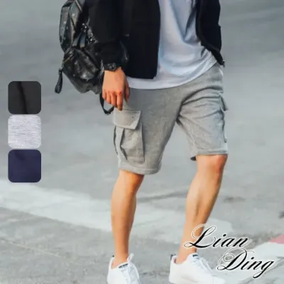 素面雙側邊袋休閒短褲-3色/28-32腰 【M55568】